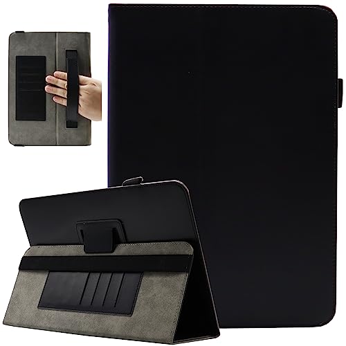 Universal 10 Inch Tablet Case, Universal 10.1 Inch Tablet Case, Viclowlpfe Protective Folio Stand Android Case for 9.6-10.5 Inch Tablet with Hand Strap and Cards Slots, Black – AmaSync Store