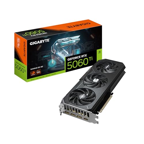 GIGABYTE GeForce RTX 5060 Ti Gaming OC 8G Graphics Card, 8GB 128-bit GDDR7, PCIe 5.0, WINDFORCE Cooling System, GV-N506TGAMING OC-8GD Video Card – AmaSync Store
