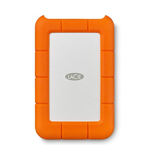 LaCie Rugged Mini 2TB External Hard Drive Portable HDD - USB 3.0/ 2.0 Compatible, Drop Shock Dust Rain Resistant Shuttle Drive, For Mac And PC Computer (LAC9000298), orange - Demo Store