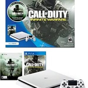 White PlayStation 4 Slim 500GB Call of Duty: Infinite Warfare Bundle -