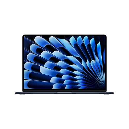 Apple 2025 MacBook Air 15-inch Laptop with M4 chip: Built for Apple Intelligence, 15.3-inch Liquid Retina Display, 16GB Unified Memory, 256GB SSD Storage, 12MP Center Stage Camera, Touch ID; Midnight – AmaSync Store