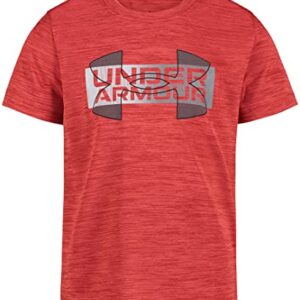 Under Armour Boys Classic Core Logo T-Shirt, Wordmark Print & Baseball Designs, Crew Neck Fashion-t-Shirts, Red, 4 US -