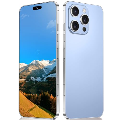 RKKPSDK I14 PRO MAX 5G Phone,Smartphone Unlocked Cell Phone 8GB+256GB/6.82" Display/64MP+108MP Camera/6800 mAh Battery Super Endurance, Dual SIM Card/Face Unlock/GPS/Fingerprint Button Unlock (Blue) – AmaSync Store