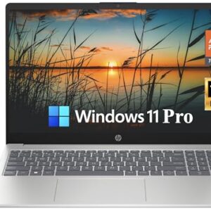 HP Laptop 2024 Flagship Business, 15.6" FHD Display, Quad-Core AMD Ryzen 5 7520U, 16GB DDR5, 512GB PCIe SSD, Webcam, Radeon Graphics, Wi-Fi 6, Fast Charge, Win 11 Pro +HubxcelAccessory – AmaSync Store
