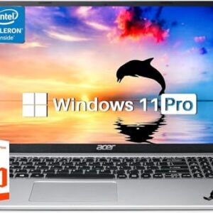 Acer Aspire 1 Slim Student Laptop, 15.6" FHD Display, Intel Celeron N4500, 16GB RAM, 512GB SSD + 128GB eMMC, Win 11 Pro, 1 Year Microsoft 365, Laptop Stand – AmaSync Store