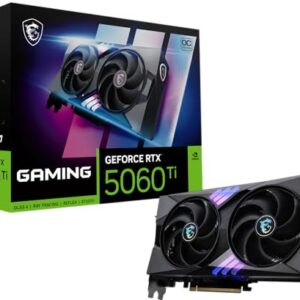 MSI Gaming RTX 5060 Ti 8G Gaming OC Graphics Card (8GB GDDR7,TBA-bit, Extreme Performance: TBA MHz, DisplayPort x3 2.1a, HDMI 2.1b, NVIDIA Blackwell Architecture) – AmaSync Store