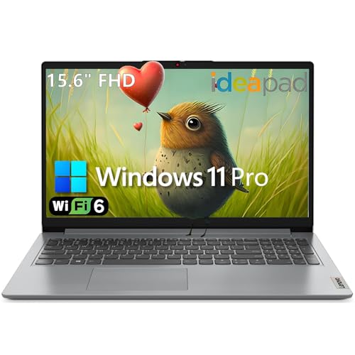 Lenovo IdeaPad 1 Laptop Computer for Home and Business Student, 32GB DDR4 RAM, 1TB PCIe SSD, 15.6" FHD, Intel Dual-Core Processor, WiFi 6, Bluetooth, Type-C, HDMI, Windows 11 Pro, Wendbo – AmaSync Store