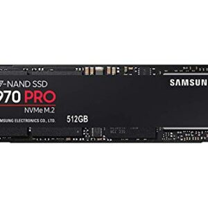 Samsung 970 PRO SSD 512GB – M.2 NVMe Interface Internal Solid State Drive with V-NAND Technology (MZ-V7P512BW), Black/Red – AmaSync Store
