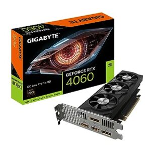 GIGABYTE GeForce RTX 4060 OC Low Profile 8G Graphics Card, 3X WINDFORCE Fans, 8GB 128-bit GDDR6, GV-N4060OC-8GL Video Card – AmaSync Store