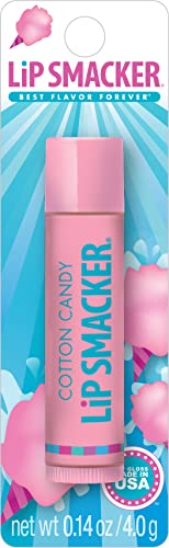 Lip Smacker Flavored Lip Balm, Flavored Moisturizing, Smoothing Soft Shine, Hydrating & Protecting Fun Tasty Flavors, Cruelty-Free & Vegan - Cotton Candy -