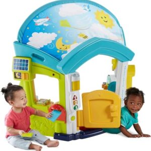 Fisher-Price Baby & Toddler Toy Laugh & Learn Smart Learning Home Playhouse with Lights Sounds & Activities for Infants Ages 6+ Months -