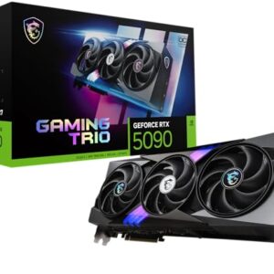MSI GeForce RTX 5090 32G Gaming Trio OC 32GB GDDR7 (28Gbps/512-bit), PCIe 5, Boost: 2482MHz, HDMI 2.1b, DisplayPort 2.1b – AmaSync Store