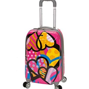 Rockland Vision Hardside Spinner Wheel Luggage, Assorted/Multicolor, Carry-On 20-Inch -