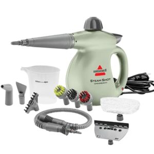 BISSELL® Steam Shot™ OmniReach handheld portable steam cleaner for tile, grout, windows, bathrooms, kitchens, fabric steaming tool, includes 10 tools -