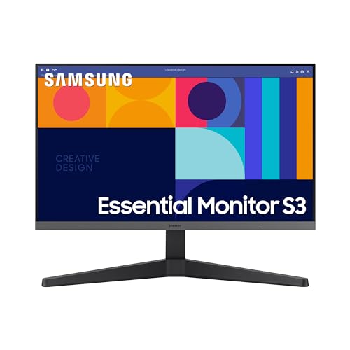 Samsung 24-Inch S33GC Series Business Essential Computer Monitor, IPS Panel, Tilt Only Display Stand, 100Hz, HDMI and DisplayPort, AMD FreeSync, Advanced Eye Care, LS24C332GANXZA, 2023 -