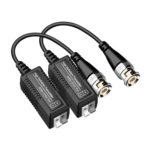 Moynagh Not Power Required Video Balun for Efficient Signals Transmission Home Or Commercial Security -