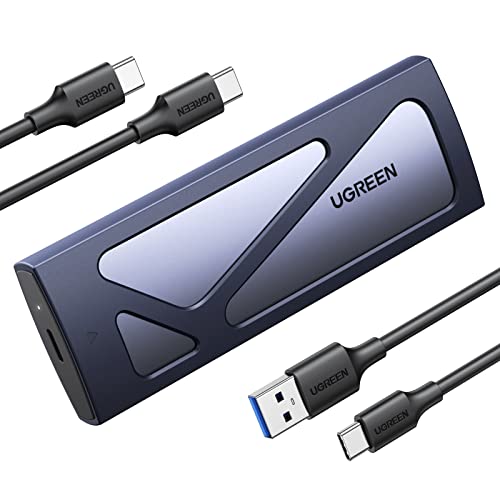 UGREEN SSD Enclosure, Tool-Free USB C External, 10Gbps M.2 NVMe to USB Adapter/Reader Supports M and B&M Keys and Size 2230/2242 /2260/2280 SSDs - Demo Store