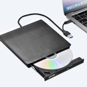 Bai Yue Fu Bao External DVD Drive USB 3.0 Type-C CD/DVD Burner Reader, Portable External CD Drive for Laptop/Desktop, USB DVD Drive Compatible with Windows, MacBook, Linux, CD/DVD +/-RW – AmaSync Store