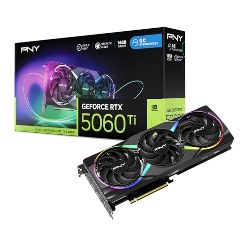 PNY GeForce RTX™ 5060 Ti 16GB Epic-X RGB™ Overclocked Triple Fan GPU DLSS 4 – AmaSync Store