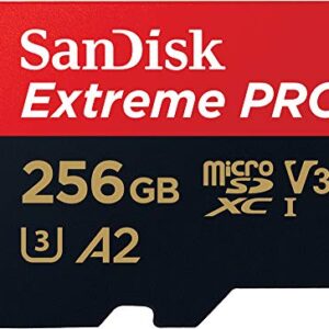 SanDisk 256GB Extreme PRO® microSD™ UHS-I Card with Adapter C10, U3, V30, A2, 200MB/s Read 140MB/s Write SDSQXCD-256G-GN6MA - Demo Store