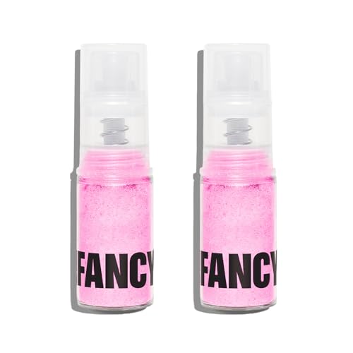Fancy Sprinkles Pink Sapphire Premium Edible Glitter Spray for Sparkling Food & Drinks No Taste or Texture (4gm, Pink Sapphire Edible Glitter 2 Pack) -