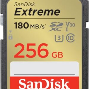 SanDisk 256GB Extreme SDXC UHS-I Memory Card - C10, U3, V30, 4K, UHD, SD Card - SDSDXVV-256G-GNCIN - Demo Store