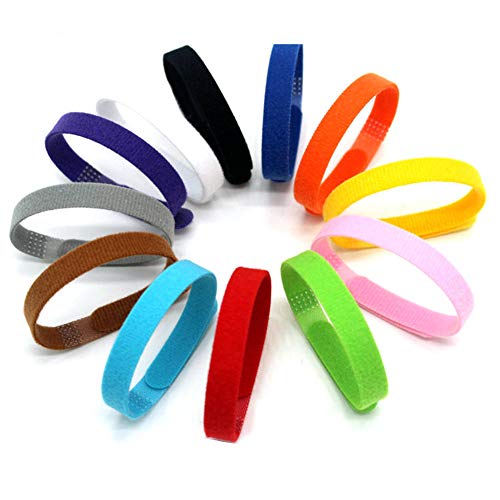 Rubyyouhe8 Pet Collar&12Pcs Little Dog Cat Puppy Whelping Identification Collar ID Bands Pet Supplies Pet Identification Collar Newborn Dog IdentificationCollar Pet Collar Random Color M -