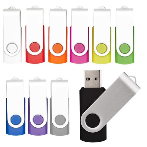 360° Swivel USB Flash Drive 100-Pack | Custom Logo High-Speed USB 2.0 | Bulk Corporate Memory Stick | Waterproof & Durable Storage (64G,500 Pack) - Demo Store