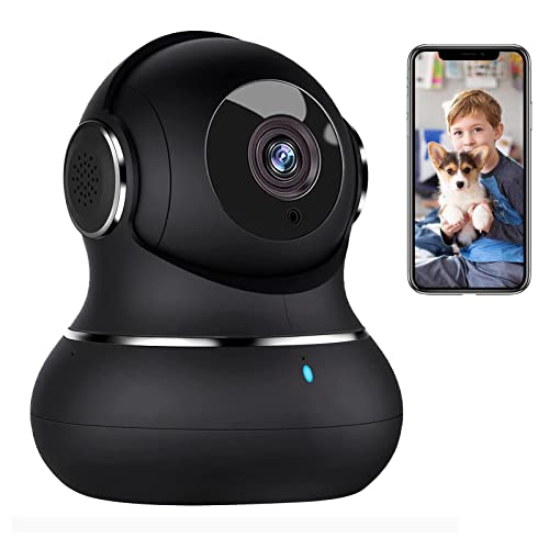 litokam 2K Indoor Security Camera, 360° Cameras for Home Security Indoor with Motion Detection, Pet Cam with Phone App, Baby Monitor-Night Vision -