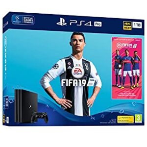 Sony PlayStation 4 Pro (1TB) Console with FIFA 19 Ultimate Team Icons and Rare Player Pack Bundle -