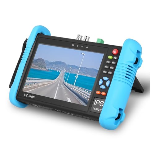 PZPZP CCTV Tester, IP CCTV Tester 7inch 4K IP 8MP Analog Camera Monitor Test AHD TVI CVI Network Cable Tester with Security Protection Testers,Network Tools(TI-9698PS-MOVTADHS) -