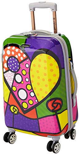 Rockland Vision Hardside Spinner Wheel Luggage, Assorted/Multicolor, Carry-On 20-Inch -