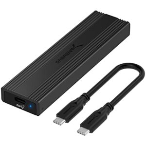 Sabrent USB 3.2 Type-C Tool-Free Enclosure for M.2 PCIe NVMe and SATA SSDs (EC-SNVE) - Demo Store