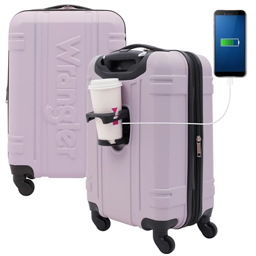 Wrangler Astral Hardside Luggage, Lilac, 20-Inch Carry-On -