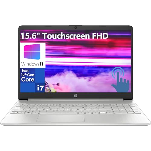 HP 15 15.6" Touchscreen FHD Laptop Computer, 12th Gen Intel 10-Core i7-1255U, 16GB DDR4 RAM, 1TB PCIe SSD, 802.11AC WiFi, Bluetooth, Natural Silver, Numeric Keyboard, Windows 11 Home S, Befectoy – AmaSync Store