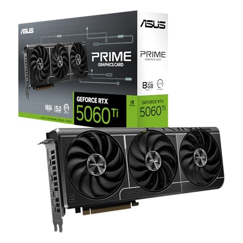 ASUS The SFF-Ready Prime GeForce RTX™ 5060 Ti 8GB GDDR7 Graphics Card (PCIe® 5.0, 8GB GDDR7, HDMI®/DP 2.1, 2.5-Slot, Axial-tech Fans, Dual BIOS) – AmaSync Store