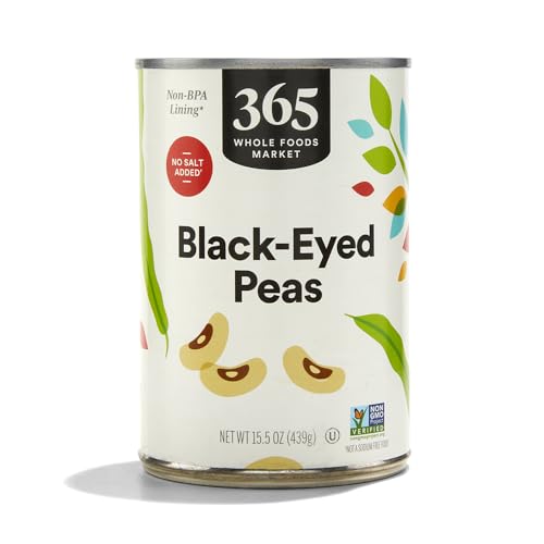 365 by Whole Foods Market, Blackeye Peas No Salt Added, 15.5 oz -
