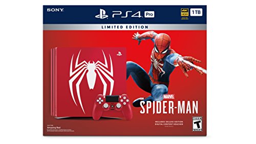 PlayStation 4 Pro 1TB Limited Edition Console - Marvel's Spider-Man Bundle [Discontinued] -