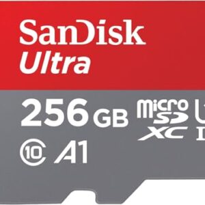 SanDisk 256GB Ultra microSDXC UHS-I Memory Card with Adapter - Up to 150MB/s, C10, U1, Full HD, A1, MicroSD Card - SDSQUAC-256G-GN6MA [New Version] - Demo Store