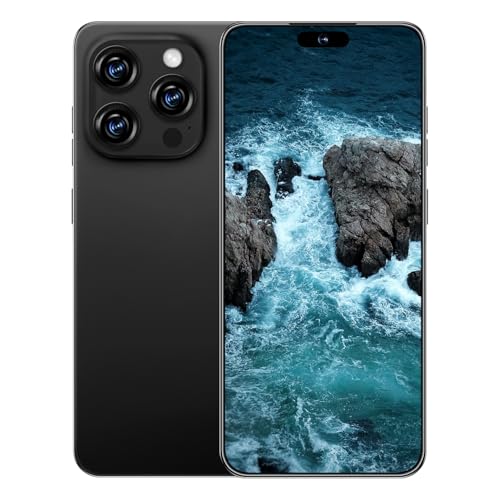 I16 PROMAX 5G Cell Phone,Smartphone Unlocked Cell Phone 8GB+256GB/6.99" Display/68MP+108MP Camera/7000 mAh Battery Super Endurance, Dual SIM Card/Face Unlock/GPS (Black) – AmaSync Store