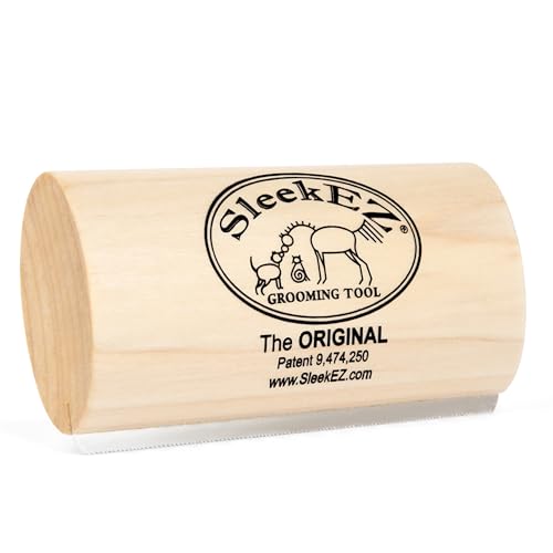 SleekEZ Dog Brush for Shedding & Dog Grooming Supplies, Pet Hair Removal Tool, Dog Hair Remover, Deshedding Dog Brush, Dog Brush for Short Haired Dogs, Dog Comb, Dog Hair Brush, Dog Shedding Brush -