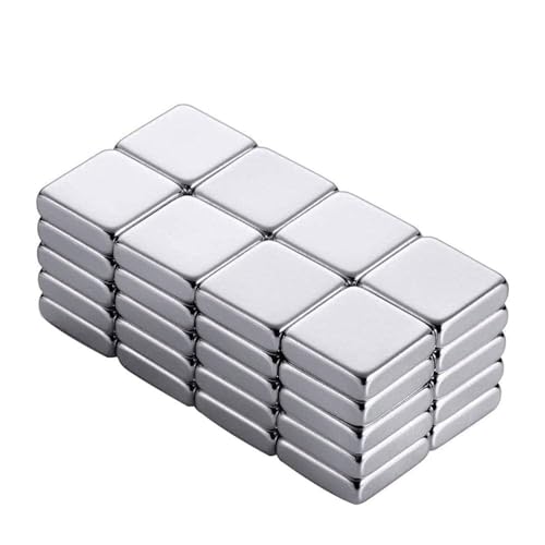 SCJHMY Strong Rare Earth Neodymium Magnets, Heavy Duty Bar Magnets for Industrial, Scientific, Lab, Office & Storage, 10x10x3mm, 40 Pack -