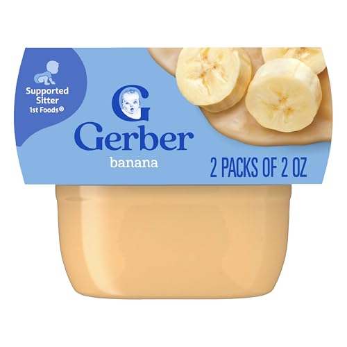 Gerber Banana Puree Baby Food, 4 Fl Oz -