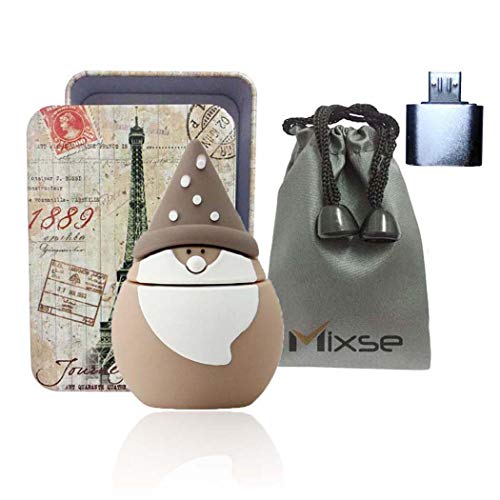 Mixse USB Flash Drive Memory U Disk Stick Storage Device Novelty Cute Santa Claus F 8GB - Demo Store