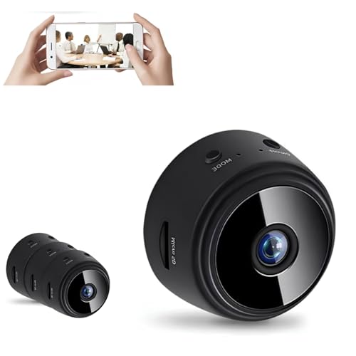 Damijda Mini Camera for Home 1080P HD Indoor WiFi Security Camera with Motion Detection Night Vision, Black -