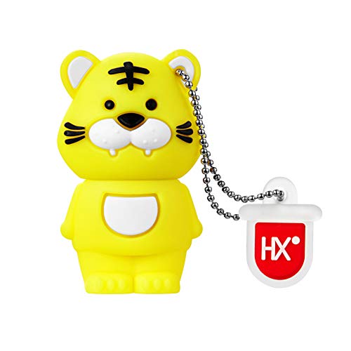 USB Flash Drives, 8GB / 16GB / 32GB / 64GB Waterproof Silicone USB 2.0 USB Flash Memory Stick Data Storage Pendrive Thumb Drives (32GB, Cute Tiger) - Demo Store