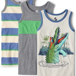 The Children's Place,Sleeveless Fashion Tank Top,boys,Gator 3pk,X-Small -