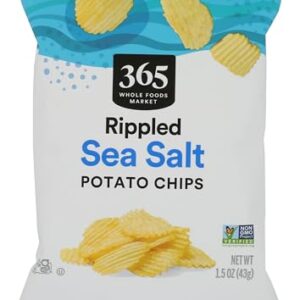 365 by Whole Foods Market, Rippled Sea Salt Potato Chips, 1.5 Ounce -