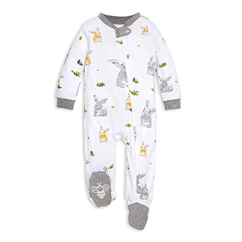 Burt's Bees Baby Sleep and Play PJs, 100% Organic Cotton One-Piece Zip Front Romper Jumpsuit Pajamas – AmaSync Store