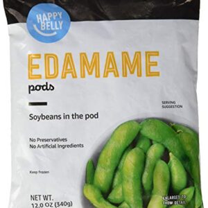 Amazon Brand, Happy Belly Frozen Edamame, 12 Oz -